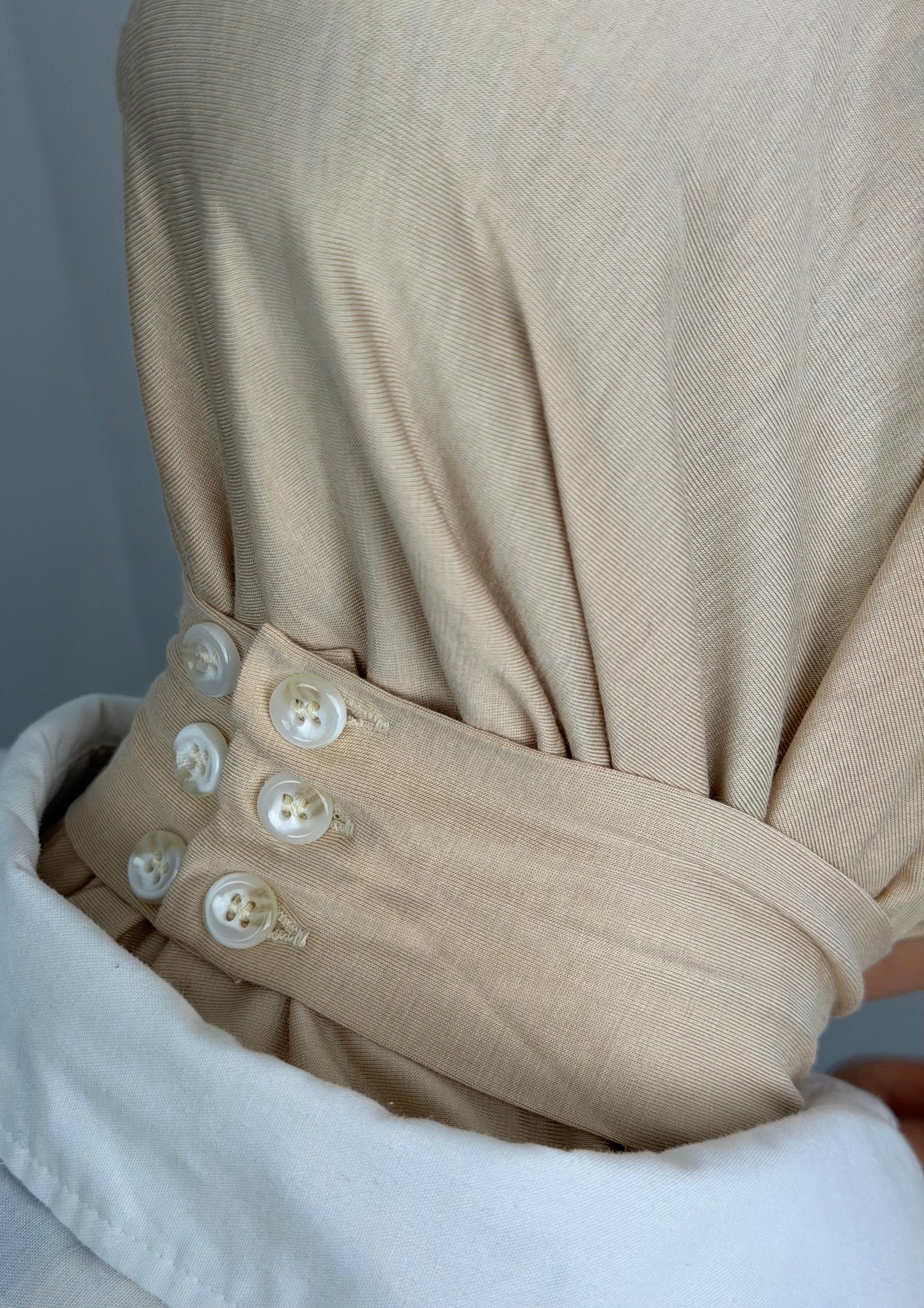 Instant hijaab bamboo Light taupe