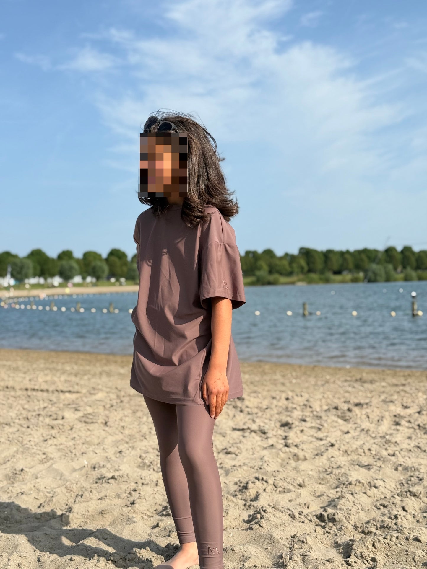 Kids burkini ash brown