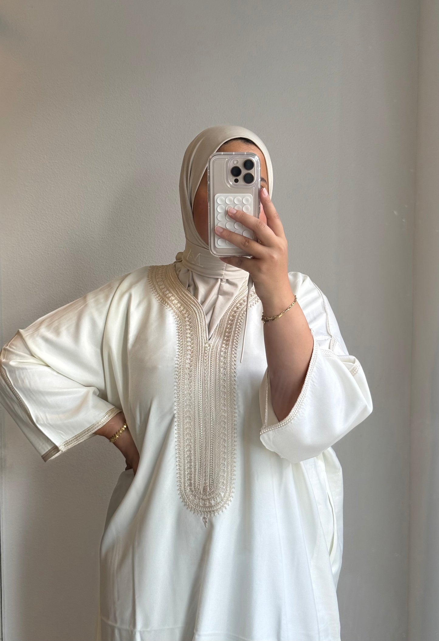 Kandoura White x creme