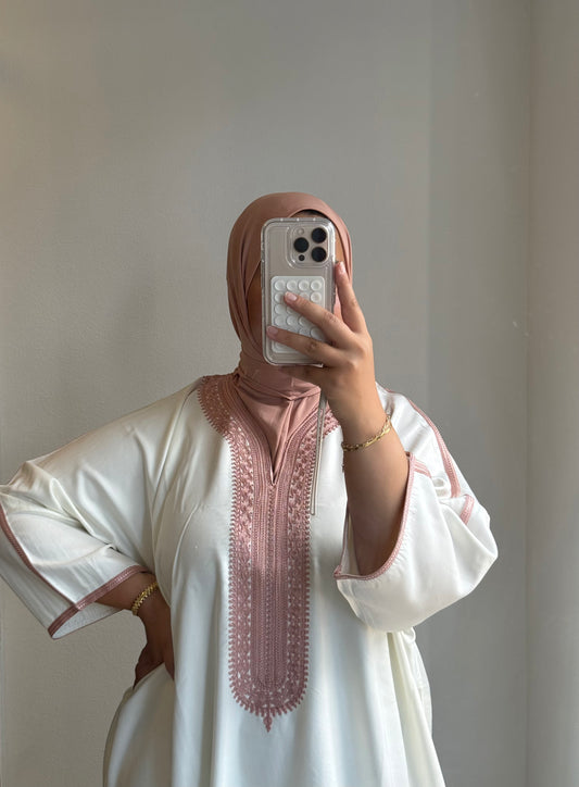 Kandoura White x pink