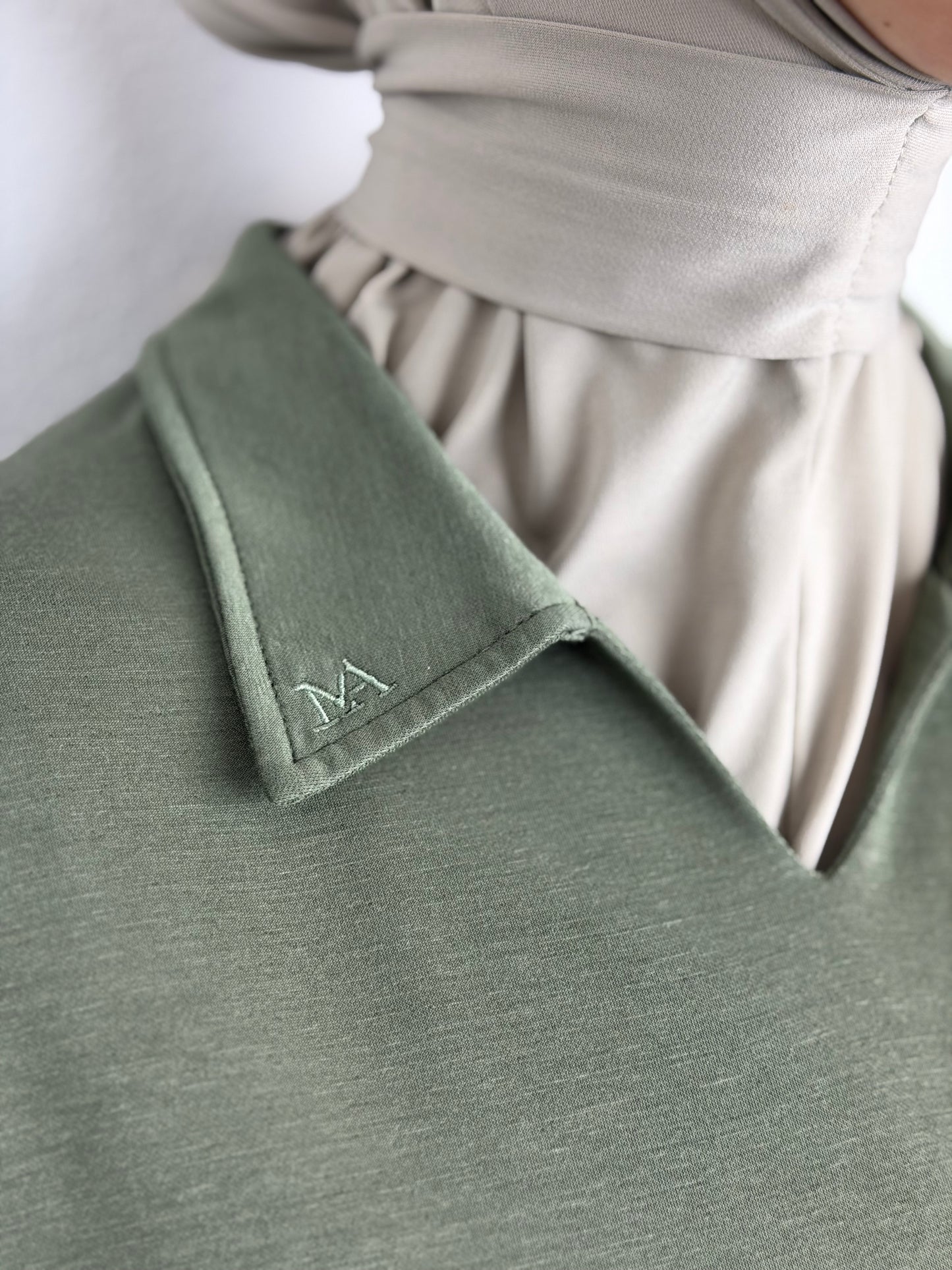 Rayon comfy dress Olive