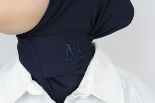 Instant hijaab Dark blue