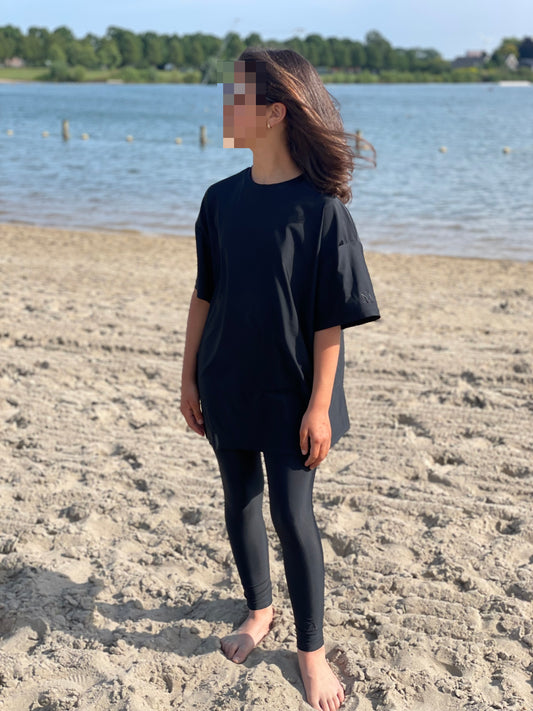 Kids burkini black