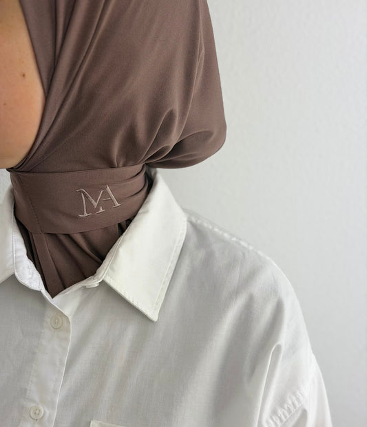 Instant hijaab Dark taupe