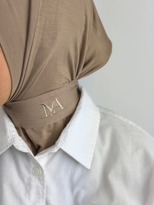 Instant hijaab bamboo Ash brown