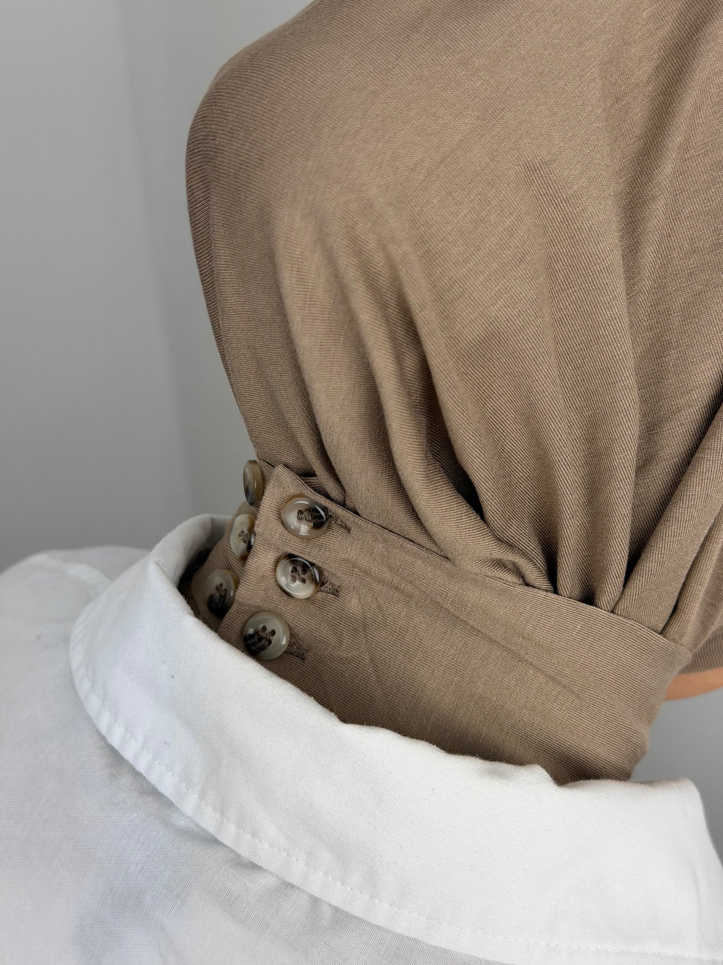 Instant hijaab bamboo Ash brown