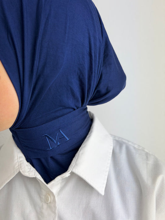 Instant hijaab bamboo Dark blue