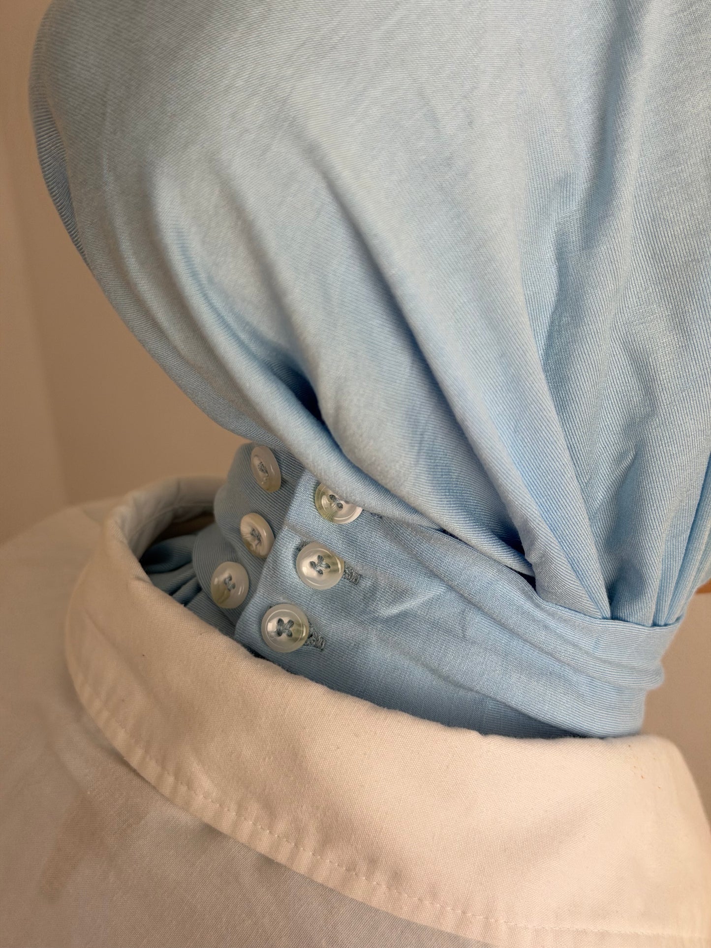 Instant hijaab bamboo Sky blue