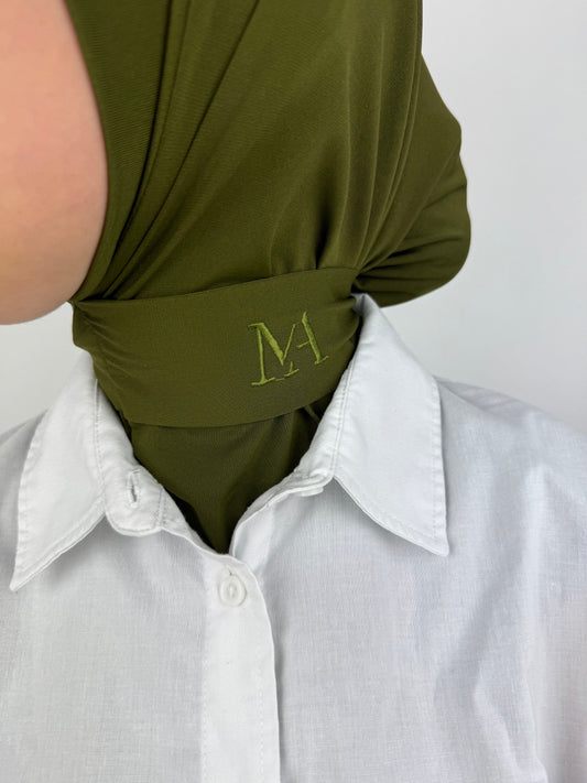 Instant hijaab Army green