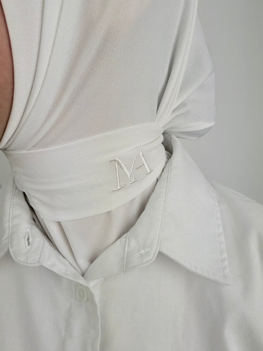 Instant hijaab White