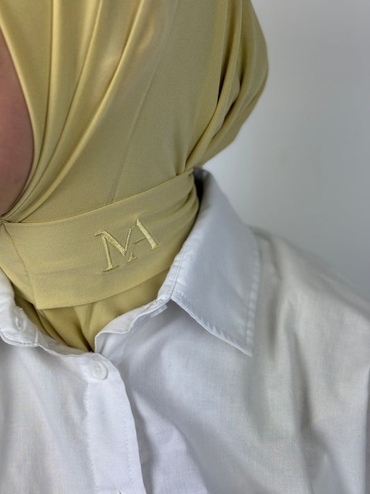 Instant hijaab Zacht geel