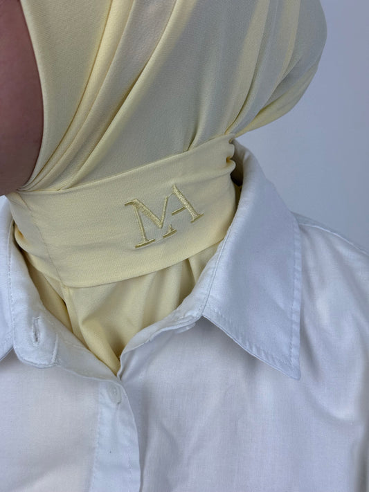 Instant hijaab Butter yellow
