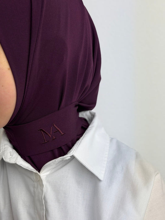 Instant hijaab Dark cherry